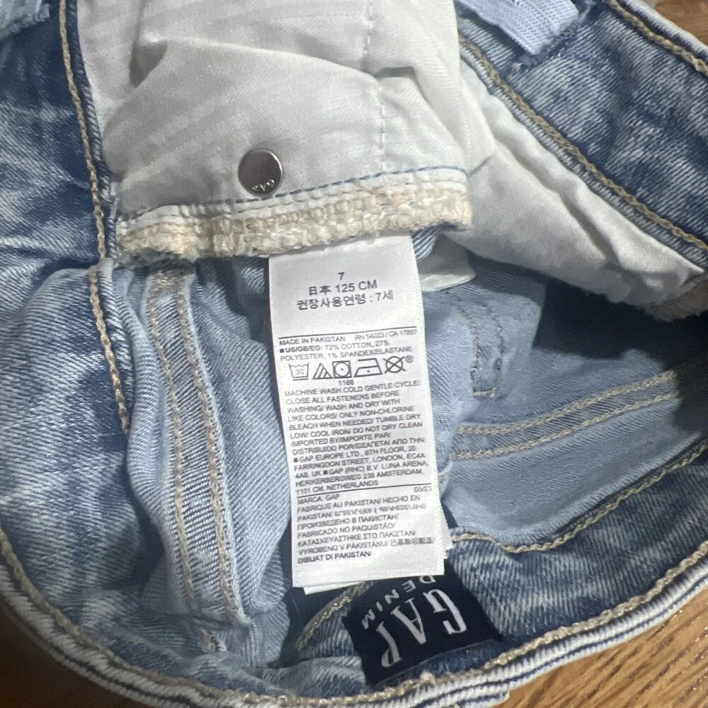 NWT GAP Girls 70’s Flare High Rise Low Stretch Jeans Size 7 Retro Classic School